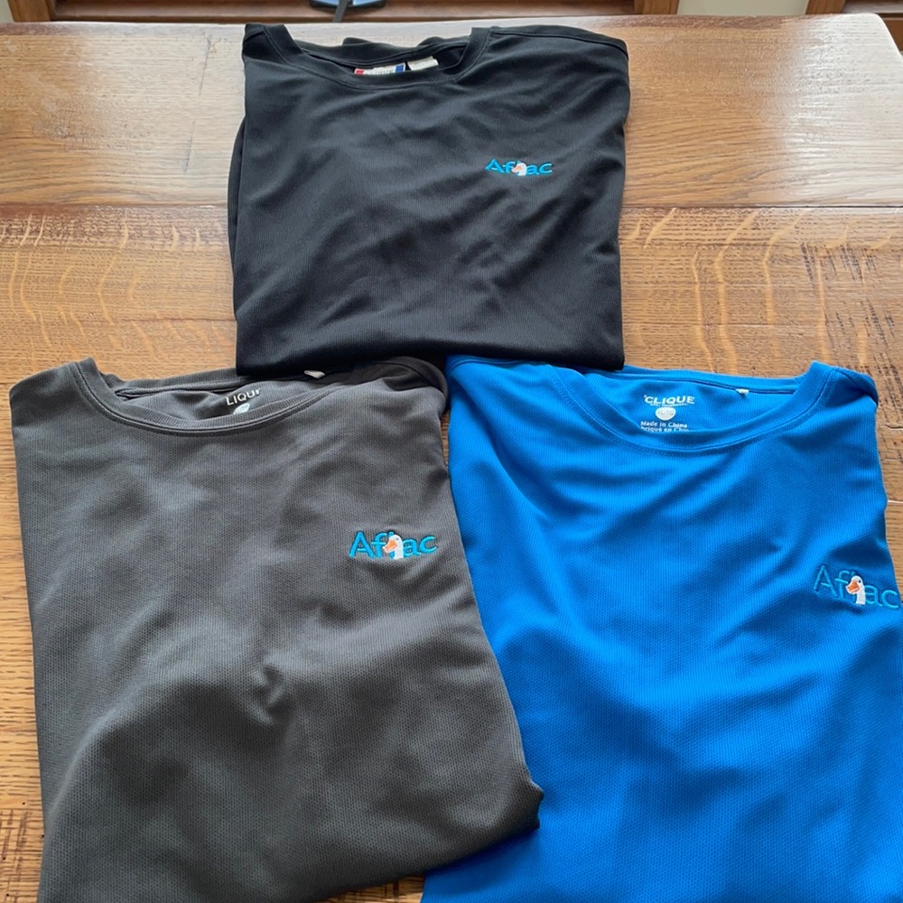 Clinique Aflac logo XL /TG shirts
